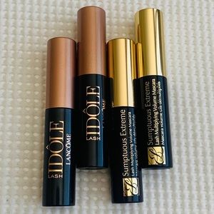 Lancôme Idôle Mascara & Estée Lauder Mascara Mini Size 4pcs (Black)